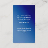 carte de visite de maison pour le vrai agent (Dos)