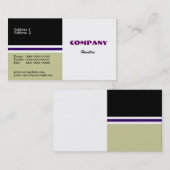Carte de visite de manager (Devant / Derrière)