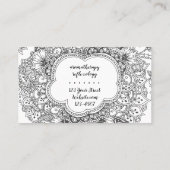 Carte de visite de mandala (Dos)