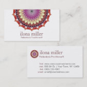 Carte de visite | de mandala de mouvement roulant (Devant / Derrière)