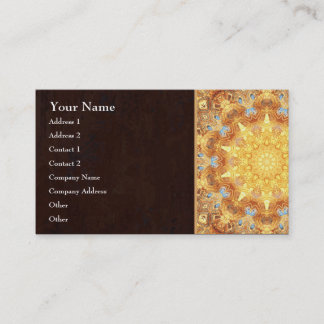 Carte de visite de mandala de renouvellement