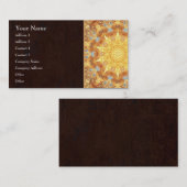 Carte de visite de mandala de renouvellement (Devant / Derrière)