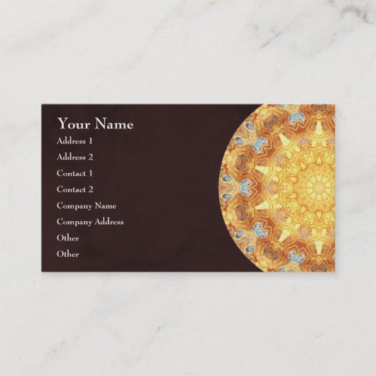 Carte de visite de mandala de renouvellement (Devant)