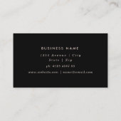 carte de visite de mandala en dentelle dorée (Dos)