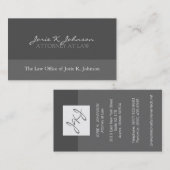 Carte de visite de mandataire - coutume (Devant / Derrière)