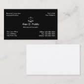 Carte de visite de mandataire de dommage corporel (Devant / Derrière)