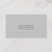 Carte de visite de mandataire de lion (Dos)