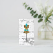 Carte de visite de Mannequinn de fil de forme de (Debout devant)