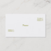 Carte de visite de manucure (Dos)