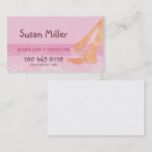 Carte de visite de manucure et de pédicurie (Devant / Derrière)