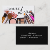 Carte de visite de maquillage (Devant / Derrière)