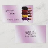 Carte de visite de maquillage (Devant / Derrière)