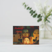 Carte de visite de maquillage (Debout devant)
