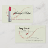 Carte de visite de maquillage (Devant / Derrière)