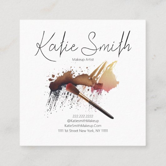 Carte de visite de maquillage (Dos)