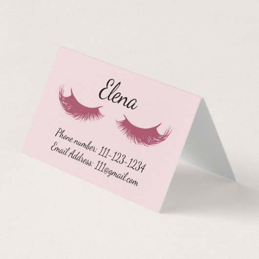 Carte de visite de maquillage (Devant)