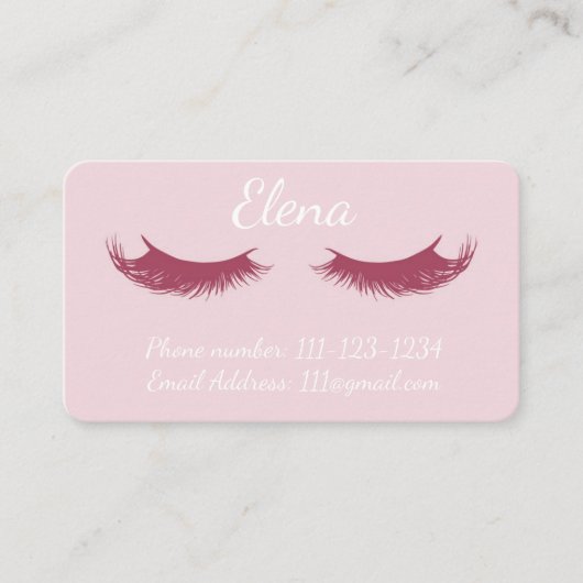 Carte de visite de maquillage (Devant)
