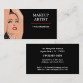 Carte de visite de maquillage (Devant / Derrière)