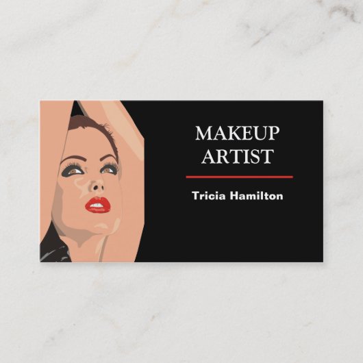 Carte de visite de maquillage (Devant)