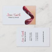Carte de visite de maquillage (Devant / Derrière)