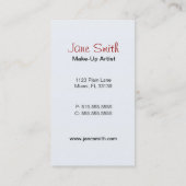 Carte de visite de maquillage (Dos)