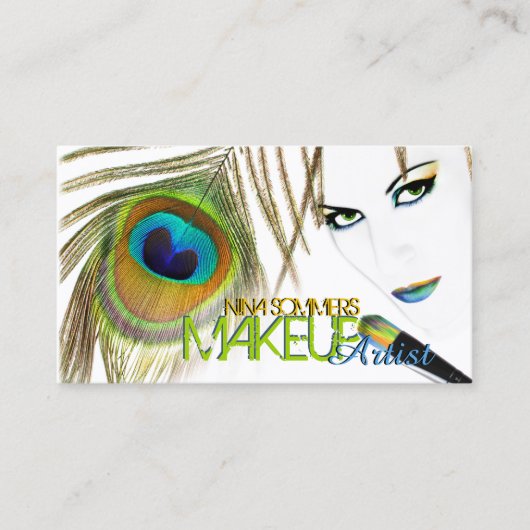 Carte de visite de maquillage (Devant)