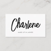 Carte de visite de maquillage d'artiste de script  (Devant)
