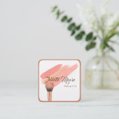 Carte de visite de maquillage de brosse (Debout devant)