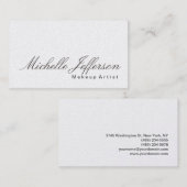 Carte de visite de maquillage de calligraphie (Devant / Derrière)