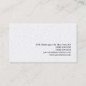 Carte de visite de maquillage de calligraphie (Dos)