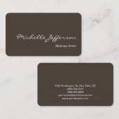 Carte de visite de maquillage de coin arrondi (Devant / Derrière)