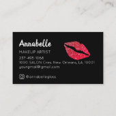 Carte de visite de maquillage de la Parties scinti (Dos)