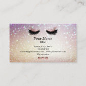 Carte de visite de maquillage de l'artiste de l'ex (Dos)