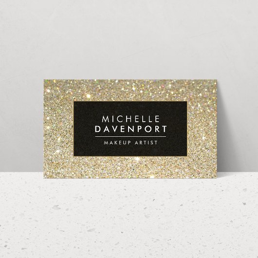 Carte de visite de maquillage de Parties scintilla