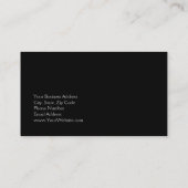 Carte de visite de maquillage de script de monogra (Dos)