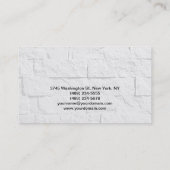 Carte de visite de maquillage de script de mur de  (Dos)