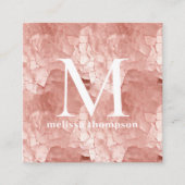 Carte de visite de maquillage de teinture rose (Devant)