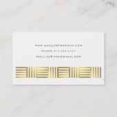 Carte de visite de maquillage des lèvres Gold Foil (Dos)