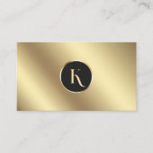 Carte de visite de maquillage d'or glamour (Devant)