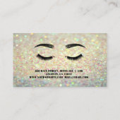 Carte de visite de maquillage doux de luxe (Dos)