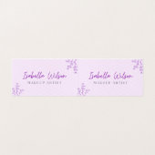 Carte de visite de maquillage élégant (Intérieur déplié)