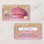 Carte de visite De Maquillage Et De Coiffure (Devant / Derrière)