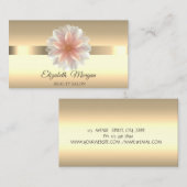 Carte de visite de maquillage fleur de lotus chic (Devant / Derrière)