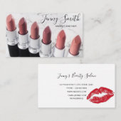 Carte de visite de maquillage Lipstick (Devant / Derrière)
