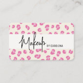 Carte de visite de maquillage moderne de luxe (Devant)