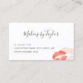 Carte de visite de maquillage moderne des lèvres r (Dos)