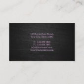 Carte de visite de maquillage moderne Gras Script (Dos)