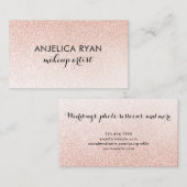 Carte de visite de maquillage Ombre de la Parties (Devant / Derrière)