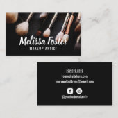 Carte de visite de maquillage personnalisé (Devant / Derrière)