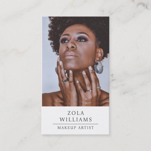 Carte de visite de maquillage photo (Devant)